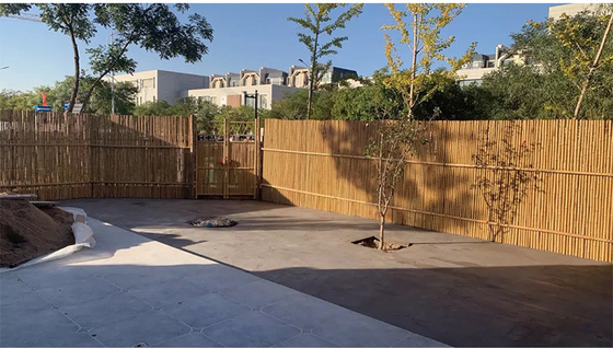 Recinzione di bambù decorativa 1.5x1.5m fatta a mano naturale di rotolamento del cortile del recinto