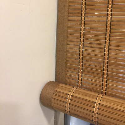 Privacy Indoor Bamboo Roller Blind With Lift, Anti UV Waterproof Bambù tende