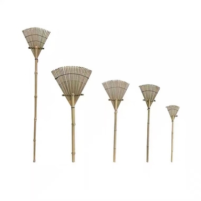 12 rastrello di bambù del prato inglese del giardino del rastrello di Gress del rastrello del peso leggero dei denti 140cm