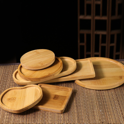 Stuoia di legno di bambù Eco messa originale ecologica di Tray Square /Round del caffè dei sottobicchieri di bambù su ordinazione