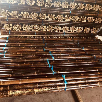 3 piedi di Pali di bambù crudi attacca 595cm di verniciatura neri carbonizzati naturali per la decorazione