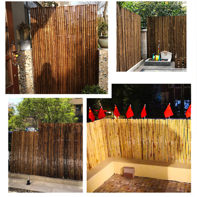 Recinzione di bambù decorativa 1.5x1.5m fatta a mano naturale di rotolamento del cortile del recinto