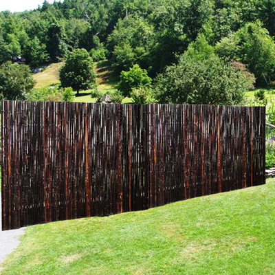 Recinzione di bambù decorativa 1.5x1.5m fatta a mano naturale di rotolamento del cortile del recinto