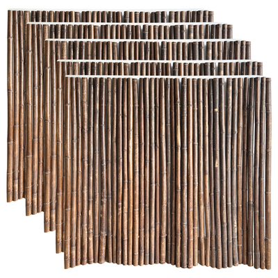 Recinzione di bambù decorativa 1.5x1.5m fatta a mano naturale di rotolamento del cortile del recinto