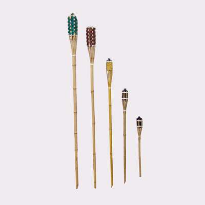 60cm 90cm 120cm 150cm Naturale Tessuto Bambù Lanterna Oil Torch