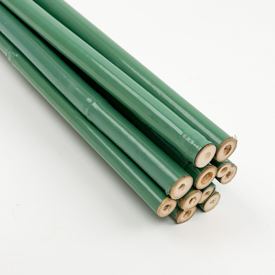 Colli di bambù rivestiti di plastica Colli di bambù rivestiti di verde e nero fatti a mano