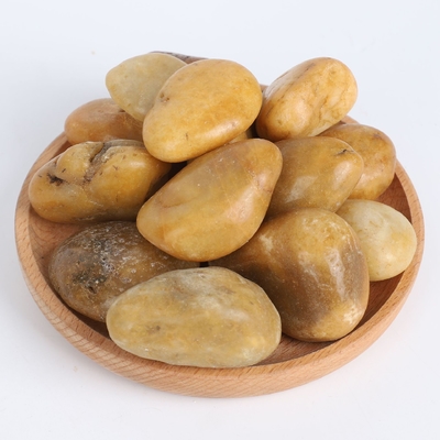 Pietra di marmo lucidata Pietra di marmo nera lucidata Pietra di marmo di fiume per paesaggio