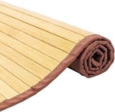 Tappeto in bambù premium naturale al 100% Ecologico Tappetino in bambù sostenibile
